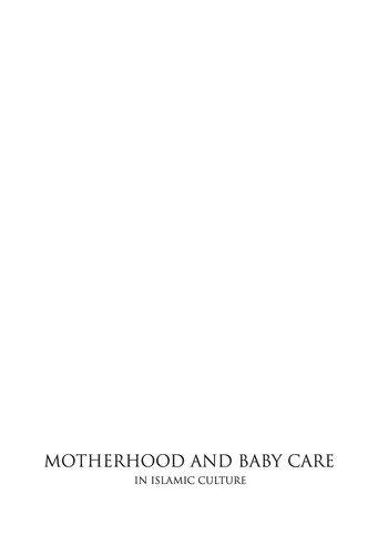 Mother and Baby Care in Islamic Culture