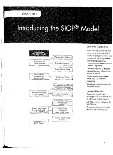 Making Content Comprehensible For English Learners: The SIOP Model