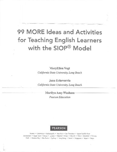 99 More Ideas & Activities For Teaching English Learners With The SIOP Model