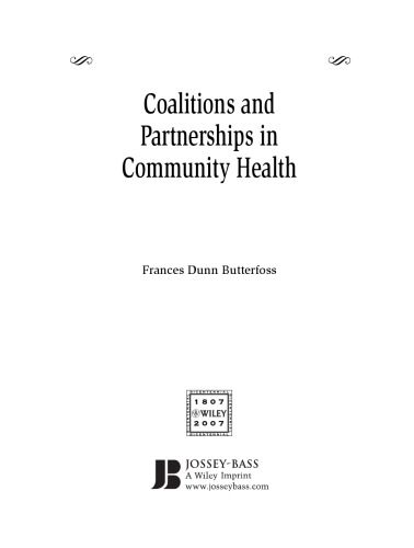 Coalitions and Partnerships in Community Health