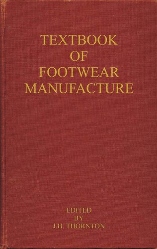 Textbook of footwear manufacture