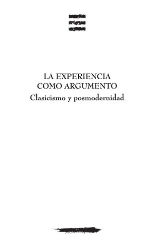 La experiencia como argumento