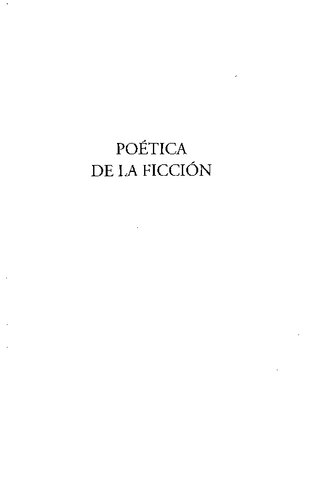 Poética de la ficción