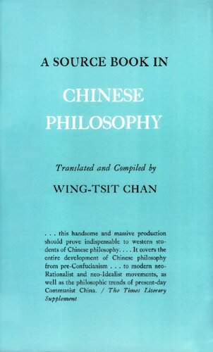A Source Book in Chinese Philosophy