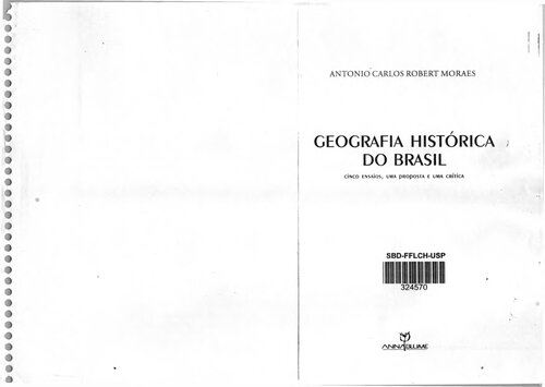 Geografia Histórica do Brasil: cinco ensaios, uma proposta e uma crítica