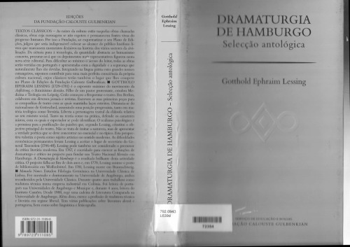 Dramaturgia de Hamburgo, Selecção Antológica