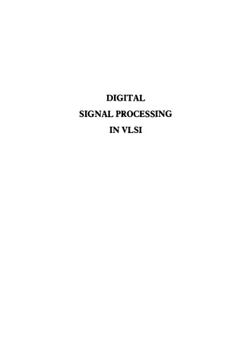 Digital Signal Processing in VLSI