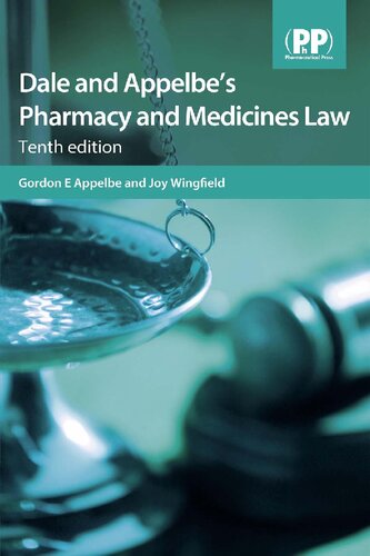 Dale and Appelbe's pharmacy and medicines law