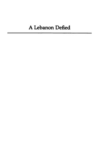 A Lebanon Defied: Musa al-Sadr And The Shi'a Community