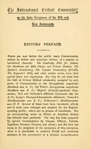 A Critical and Exegetical Commentary on the Book of Psalms,  Volume 1 (of two)