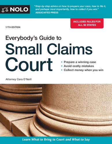 Everybody's guide to small claims court