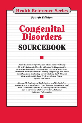 Congenital disorders sourcebook.