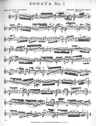 6 sonatas and partitas for violin solo