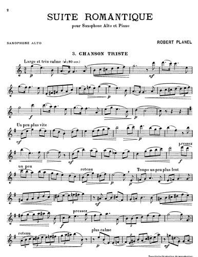 Suite Romantique - Chanson Triste