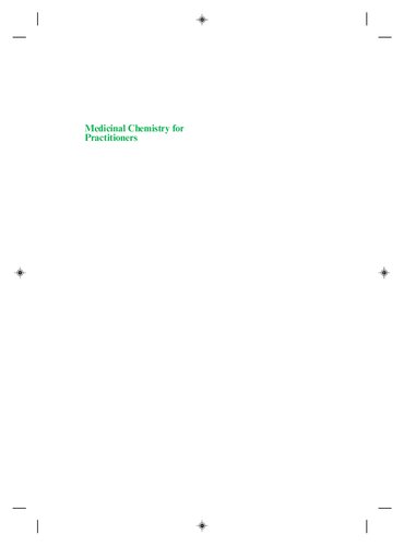 Medicinal Chemistry for Practitioners