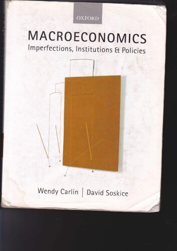 Macroeconomics - Imperfections, Institutions & Policies