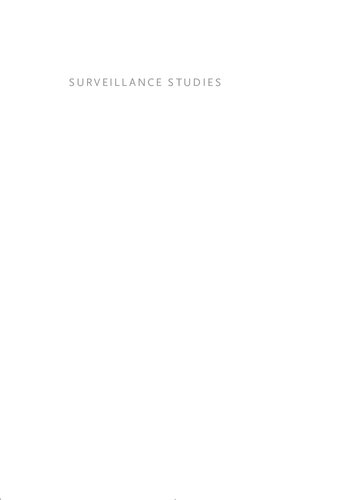 Surveillance Studies: A Reader