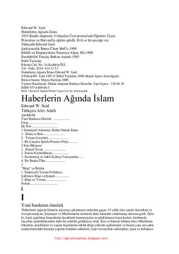 Haberlerin Ağında Islam