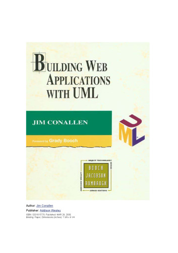 Building Web Applications with UML