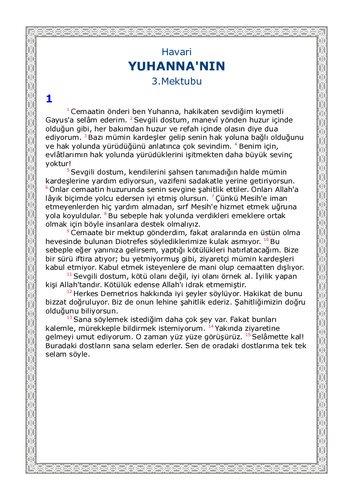 Havari Yuhanna'nın 3. Mektubu