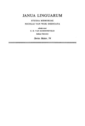 Issues in Phonological Theory: Proceedings of the Urbana Conference on Phonology, 1971, University of Illinois