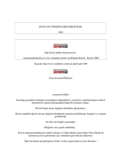 Dünyayı Yöneten Gizli Örgütler