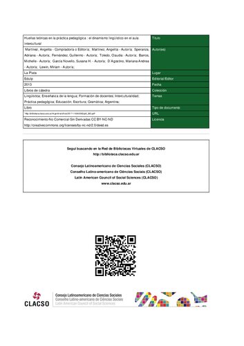 Huellas teóricas en la práctica pedagógica. El dinamismo lingüístico en el aula intercultural