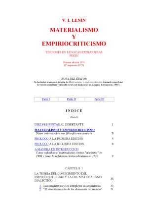 Materialismo y Empiriocriticismo