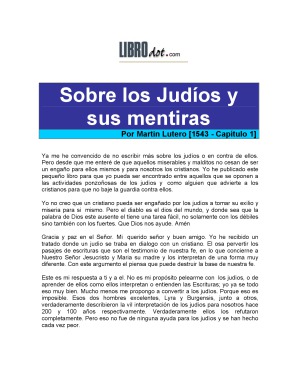 Sobre los judios y sus mentiras