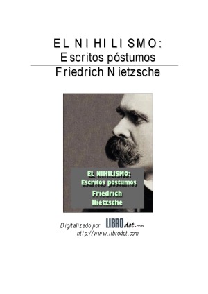 El Nihilismo (Escritos póstumos)