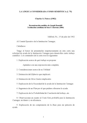 La lógica considerada como semiótica