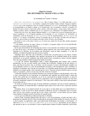 Del sentimiento trágico de la vida