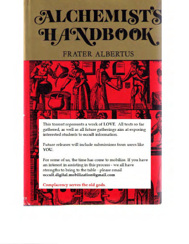 The Alchemist's Handbook: Manual for Practical Laboratory Alchemy