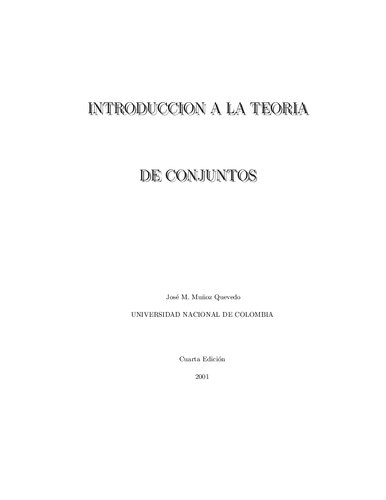 Introducción a la Teoría de Conjuntos