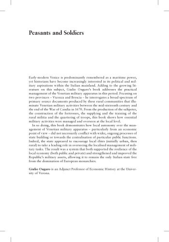 Peasants and Soldiers: The Management of the Venetian Military Structure in the Mainland Dominion Between the 16th and 17th Centuries