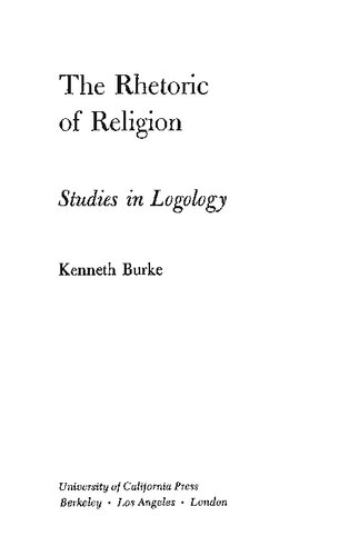 The rhetoric of religion.