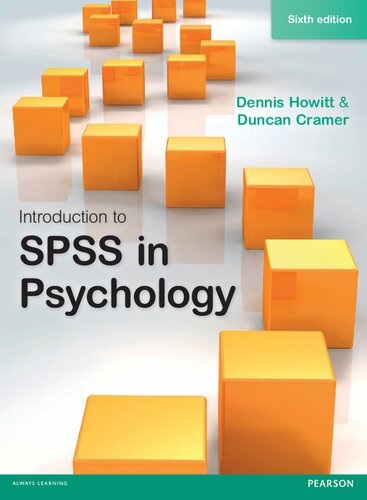 Introduction to SPSS in psychology : for version 22 and earlier