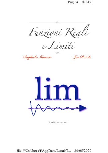 Funzioni Reali e Limiti