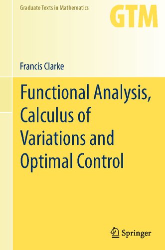 Functional Analysis, Calculus of Variations and Optimal Control