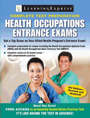 Health Occupations Entrance Exams: Third Edition