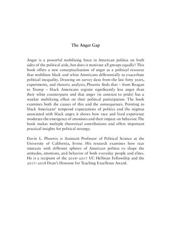 The Anger Gap: How Race Shapes Emotion in Politics