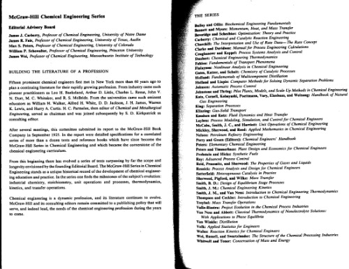 Introduction to Chemical Engineering Thermodynamics