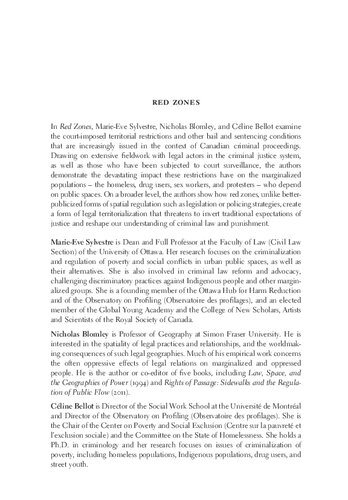 Red Zones: Criminal Law and the Territorial Governance of Marginalized People