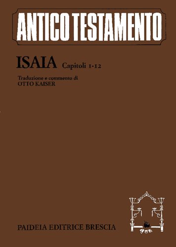 Isaia. Capitoli 1-12. Traduzione e commento