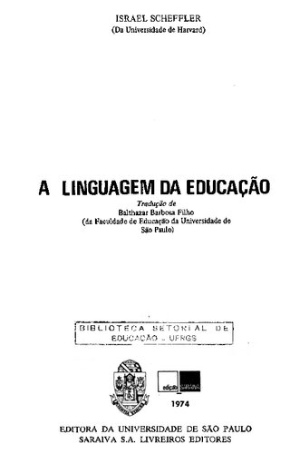 A linguagem da educação