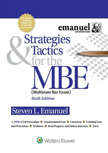 Strategies and Tactics for the MBE (Strategies & Tactics for the MBE Book 1)