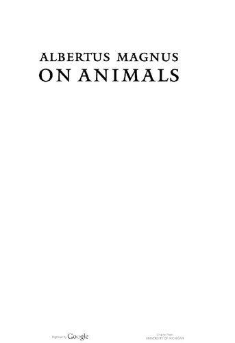 On animals : a medieval summa zoologica