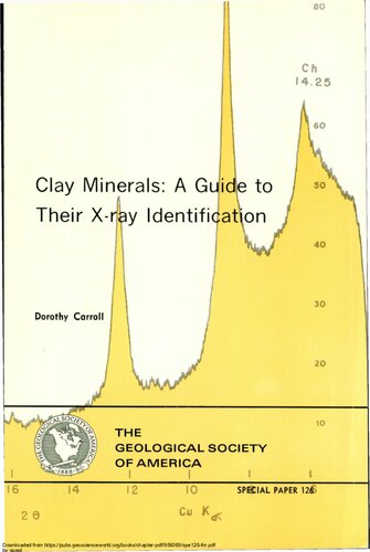 Clay Minerals: A Guide to Their X-ray Identification