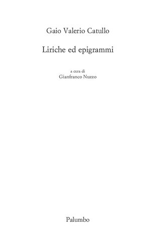 Liriche ed epigrammi
