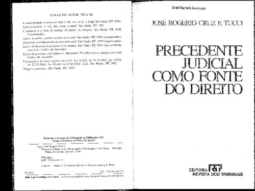 Precedente Judicial como Fonte do Direito